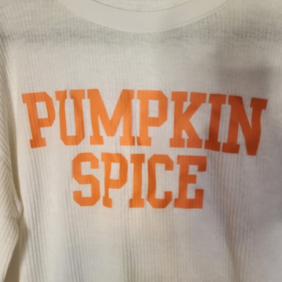 Old Navy *NEW Women's "Pumpkin Spice"🎃 Long  Sleeve Tee - Size XL - Picture 6 of 9